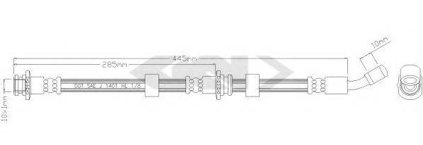 KAVO PARTS BBH6803 Гальмівний шланг