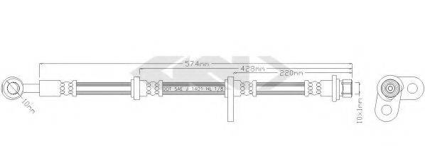 HONDA 01465S2A000 Гальмівний шланг