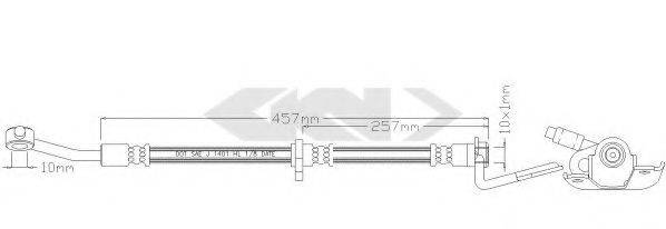 SPIDAN 338679 Гальмівний шланг