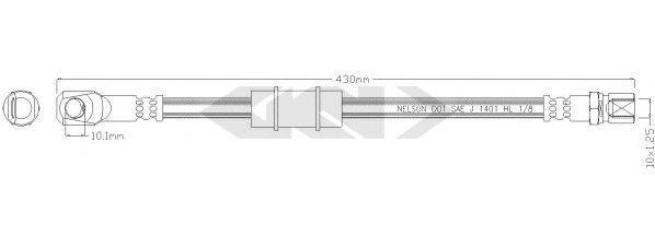 SPIDAN 339603 Гальмівний шланг