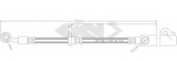 HONDA 01465-SAA-G01 Гальмівний шланг