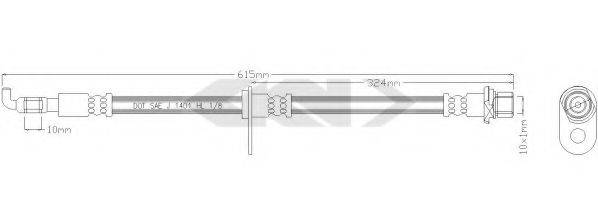 SPIDAN 339304 Гальмівний шланг
