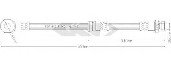 MITSUBISHI 4650A733 Гальмівний шланг