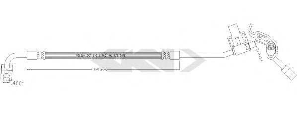 SPIDAN 340647 Гальмівний шланг