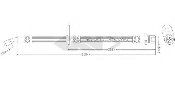 SUBARU 26590-FG030 Гальмівний шланг