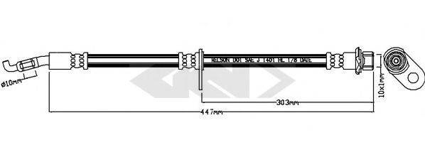 SPIDAN 340732 Гальмівний шланг