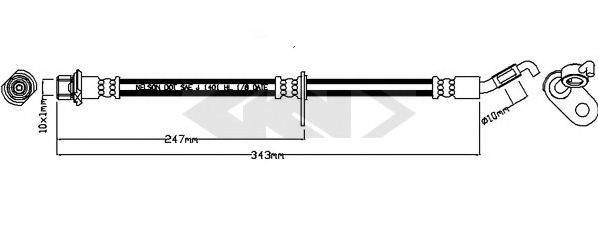 SPIDAN 340734 Гальмівний шланг