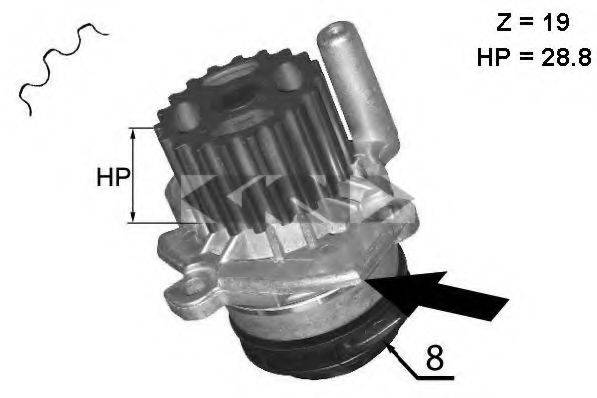 VW 03L121011JX Водяний насос