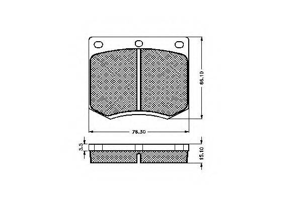 SIMER 0222 Комплект гальмівних колодок, дискове гальмо