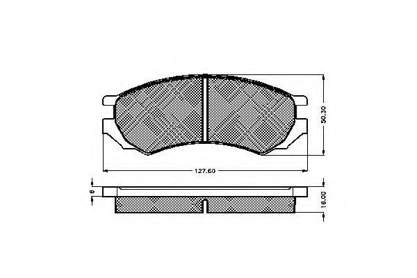 SIMER 0523 Комплект гальмівних колодок, дискове гальмо