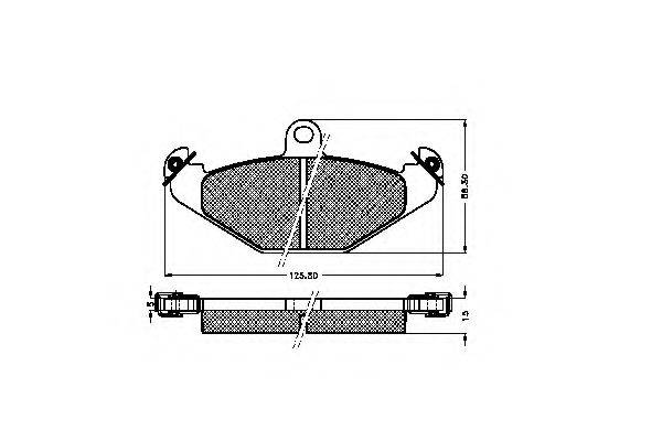 SPIDAN 20410 Комплект гальмівних колодок, дискове гальмо