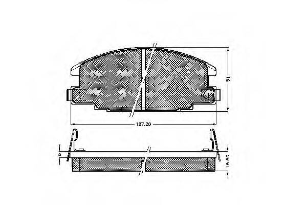 ISUZU 8944832200 Комплект гальмівних колодок, дискове гальмо