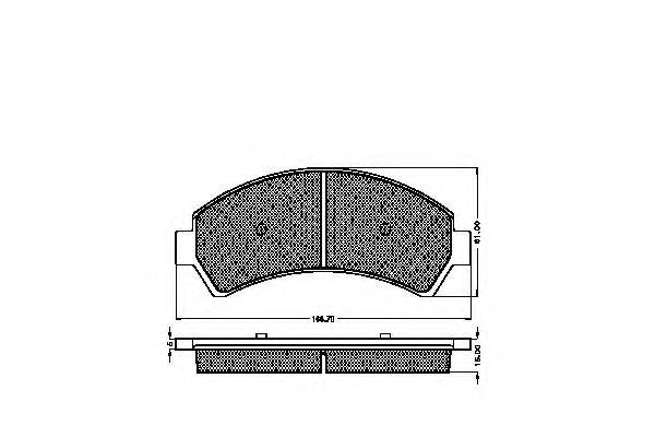 OLDSMOBILE 1802 9863 Комплект гальмівних колодок, дискове гальмо