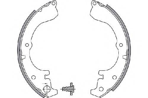 TOYOTA 449512141 Комплект гальмівних колодок