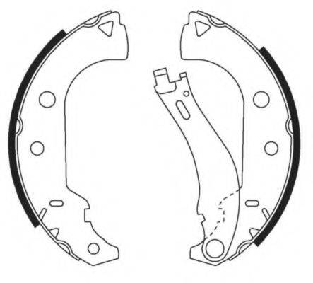 FIAT 77362455 Комплект гальмівних колодок