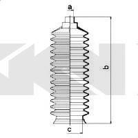 NISSAN 4820301B01 Комплект пильника, рульове керування