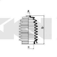 HONDA 53534SL4J01 Комплект пильника, рульове керування