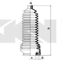 RENAULT 7701469564 Комплект пильника, рульове керування