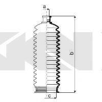 OPEL 47 01 740 Комплект пильника, рульове керування