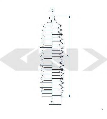 SPIDAN 84263 Пильовик, рульове управління