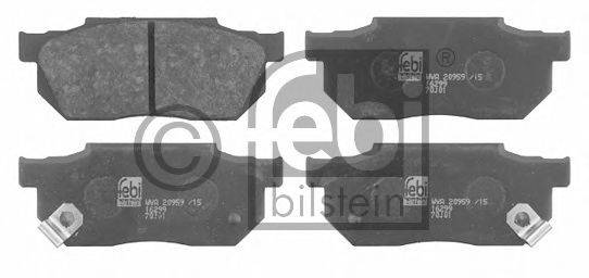 FEBI BILSTEIN 16299 Комплект гальмівних колодок, дискове гальмо