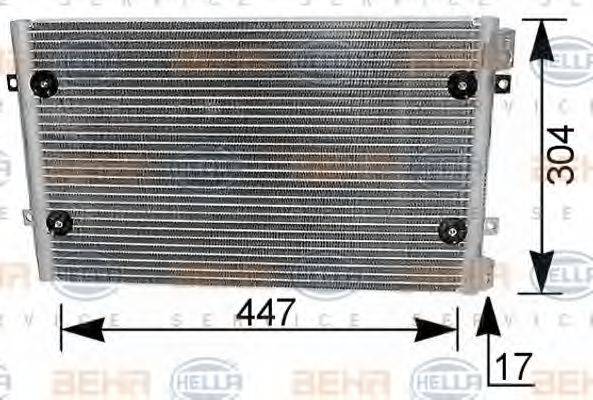 BEHR HELLA SERVICE 8FC351036271 Конденсатор, кондиціонер