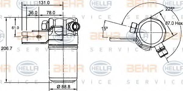 BEHR HELLA SERVICE 8FT 351 192-391