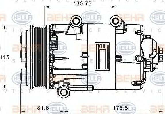 BEHR HELLA SERVICE 8FK 351 334-051