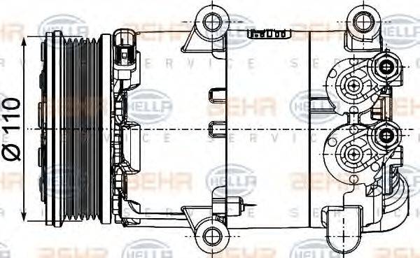 BEHR HELLA SERVICE 8FK 351 334-371