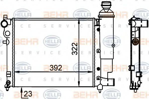 BEHR HELLA SERVICE 8MK 376 701-684