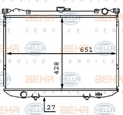 BEHR HELLA SERVICE 8MK 376 707-521