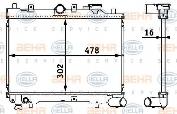 BEHR HELLA SERVICE 8MK 376 708-191