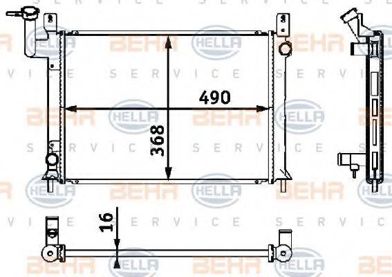 BEHR HELLA SERVICE 8MK 376 708-241