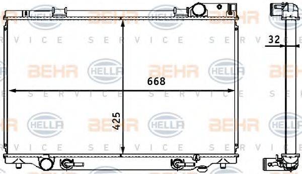 BEHR HELLA SERVICE 8MK 376 708-341