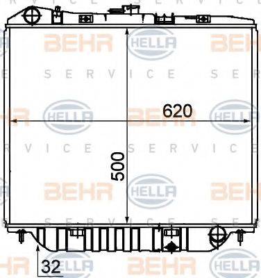 BEHR HELLA SERVICE 8MK 376 708-661