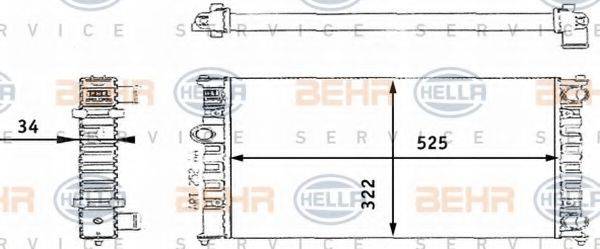 BEHR HELLA SERVICE 8MK 376 713-721