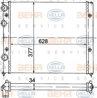 BEHR HELLA SERVICE 8MK 376 714-741