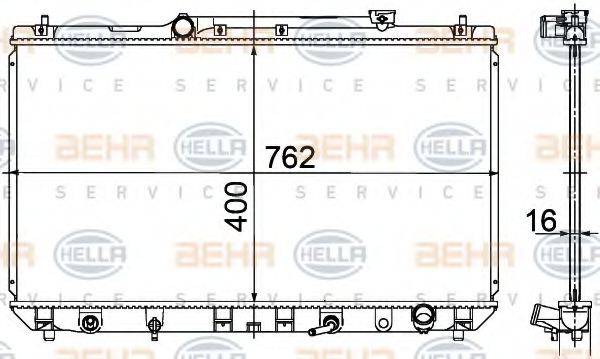 BEHR HELLA SERVICE 8MK 376 718-531