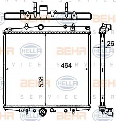 BEHR HELLA SERVICE 8MK 376 735-311