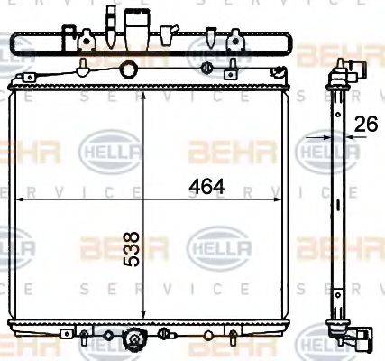 BEHR HELLA SERVICE 8MK 376 735-321