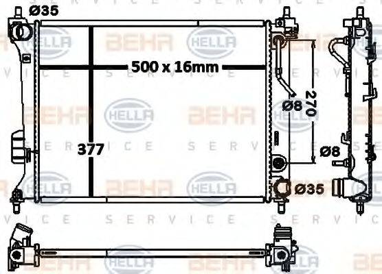 BEHR HELLA SERVICE 8MK 376 750-421