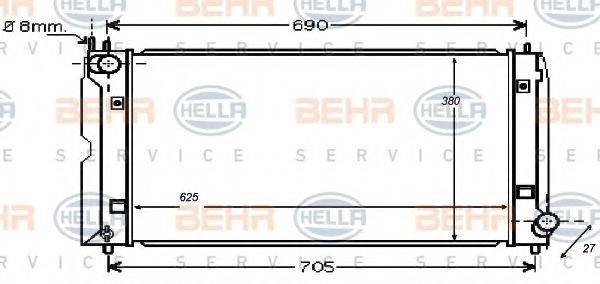 BEHR HELLA SERVICE 8MK 376 753-731