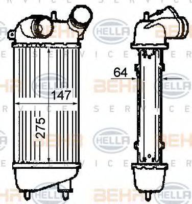 BEHR HELLA SERVICE 8ML376760711 Інтеркулер