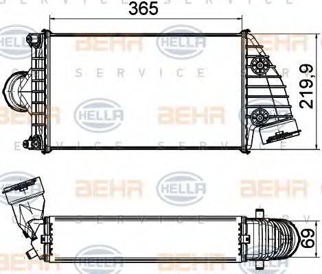 BEHR HELLA SERVICE 8ML376765191 Інтеркулер