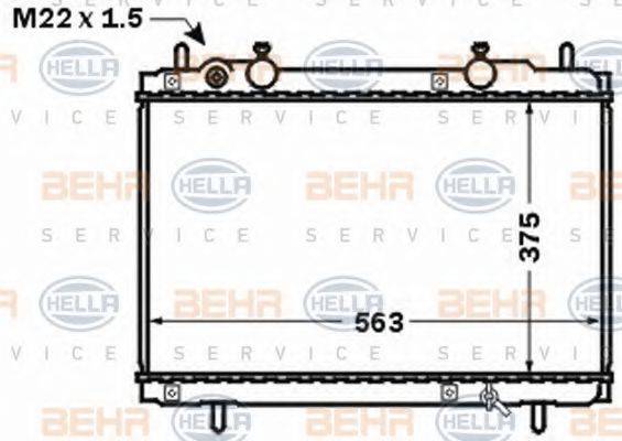 BEHR HELLA SERVICE 8MK 376 767-541