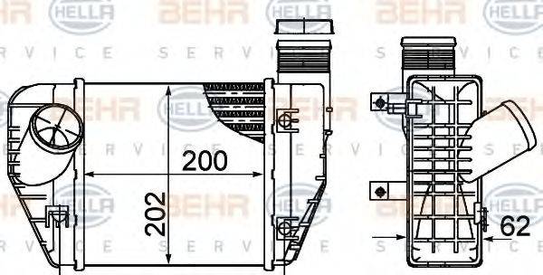 BEHR HELLA SERVICE 8ML376899071 Інтеркулер