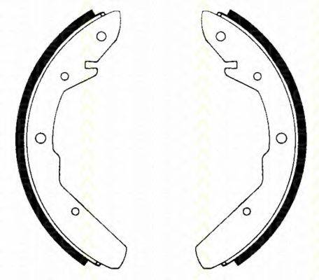 VW 211609537S Комплект гальмівних колодок, стоянкова гальмівна система