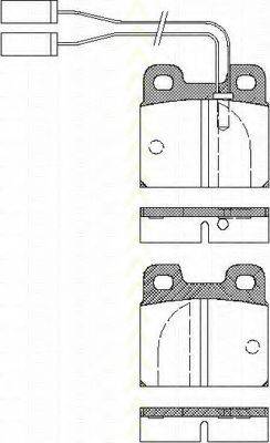 TRISCAN 811012008 Комплект гальмівних колодок, дискове гальмо