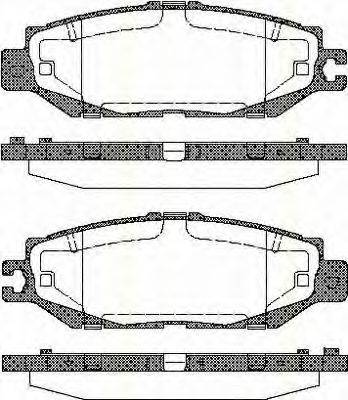 TOYOTA 04492-50070 Комплект гальмівних колодок, дискове гальмо