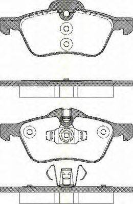 TRISCAN 811017017 Комплект гальмівних колодок, дискове гальмо
